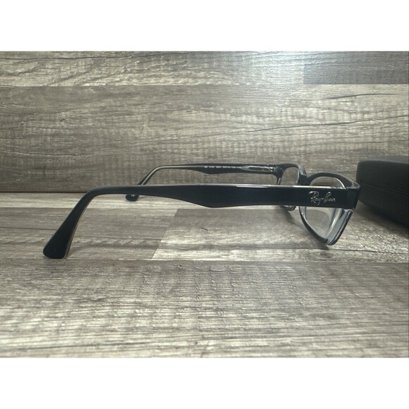 Ray Ban RB 5150 2034 Rectangle Black Eyeglasses Frames 50-19-135 With Case - Picture 12 of 16